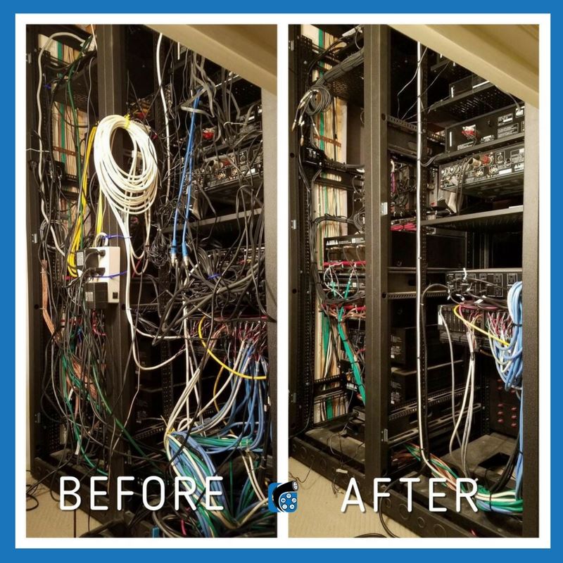 Before and After of rewiring